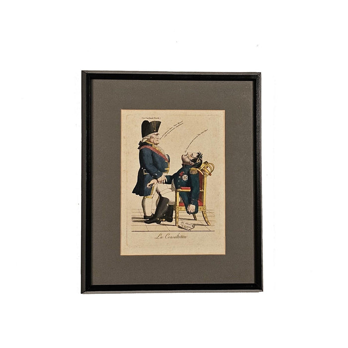 "La Consultation", Political Engraving, France, early 19th century