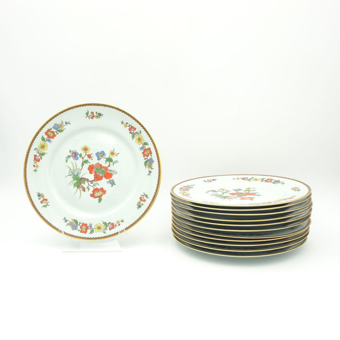 Set of Twelve Limoges Dinner Plates, France circa 1970