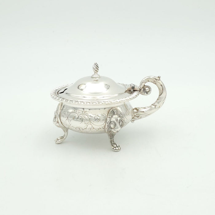 Silver Plate Mustard Pot, England circa 1940