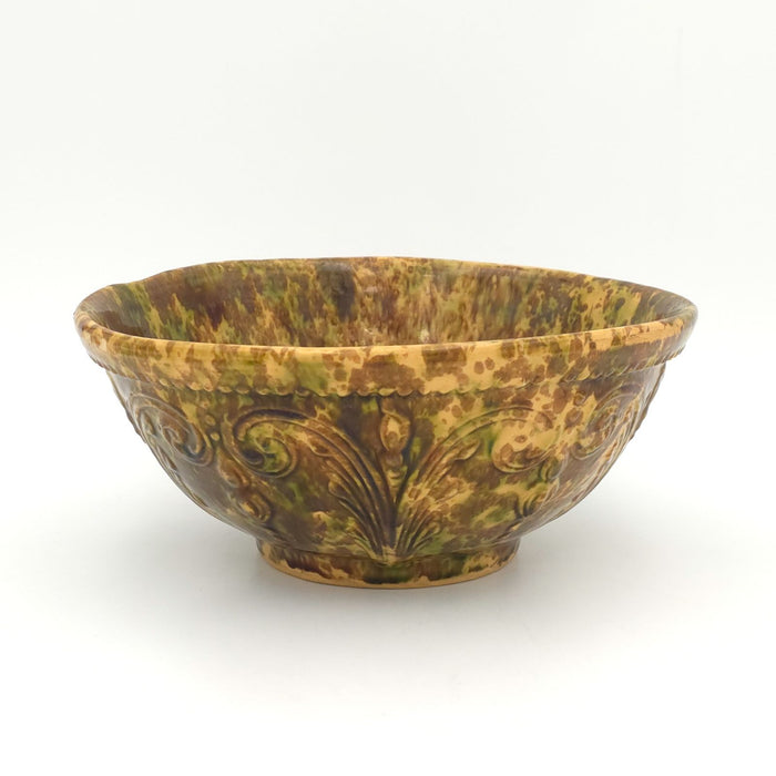 Rockingham Tortoise Glazed Bowl, England, 19th century
