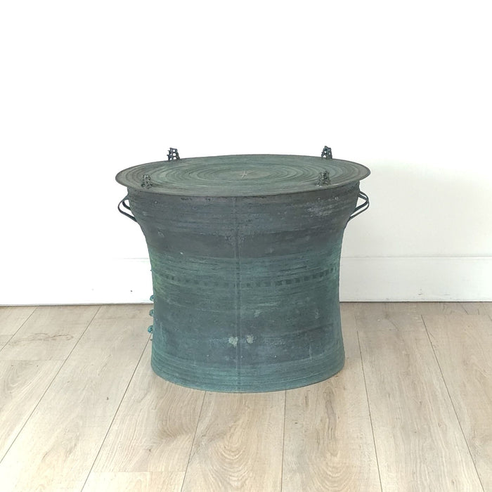 Southeast Asian Patinated Bronze Rain Drum #2, 19th century or earlier