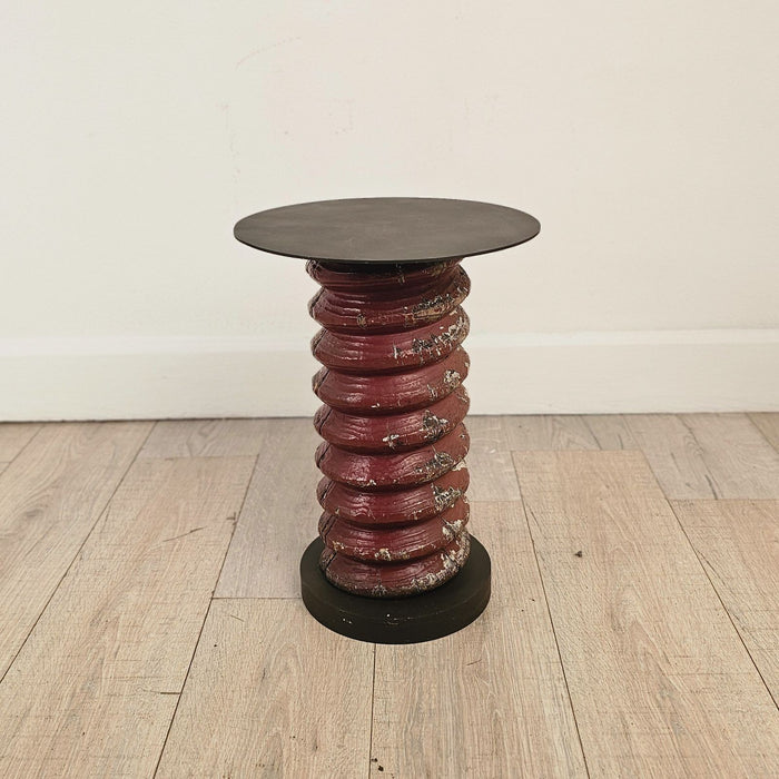 Antique Wooden Corkscrew, Now a Table