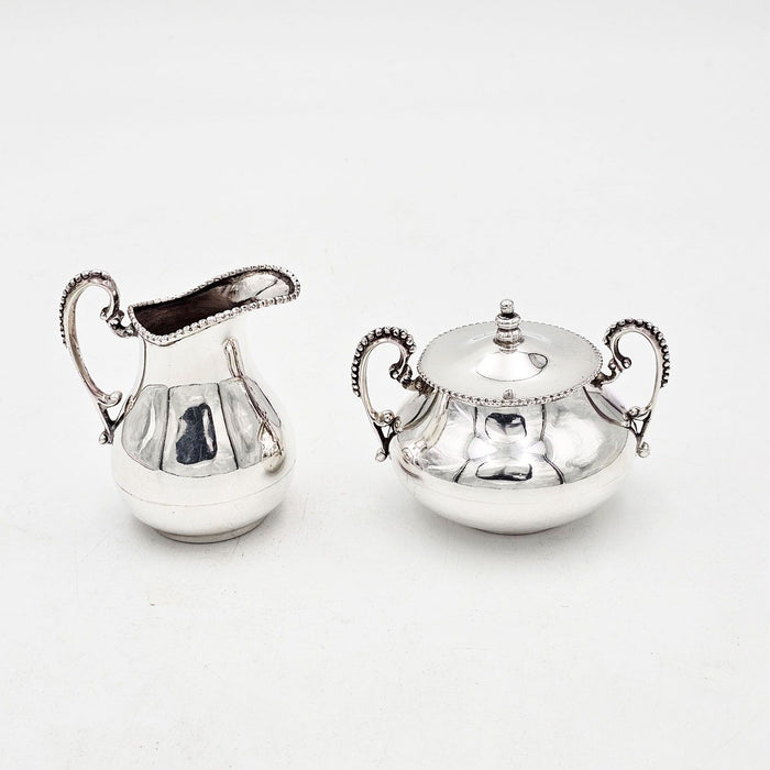 Sterling Cream and Sugar, Mexico circa 1930