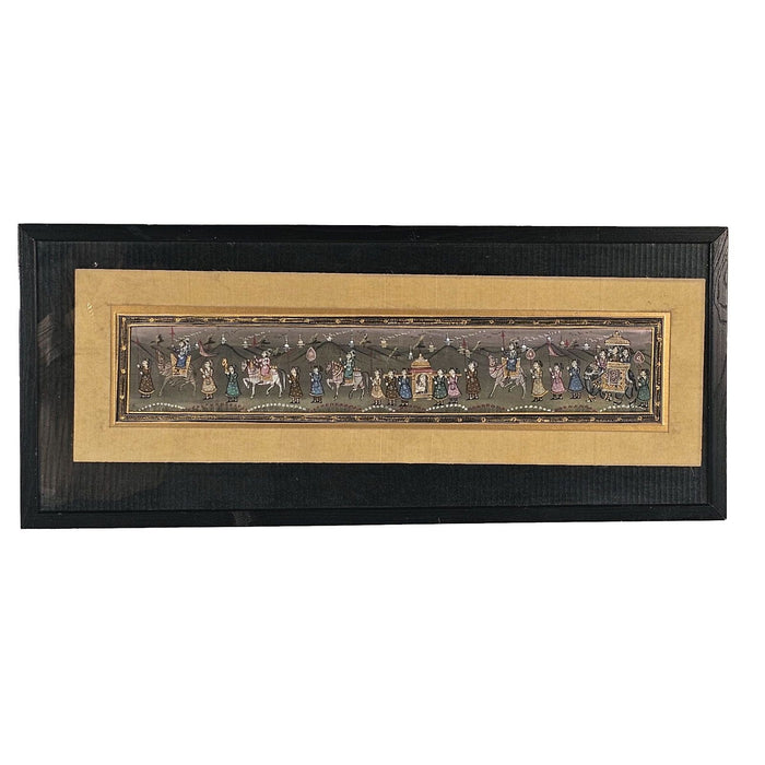 Vintage Indian Miniature of a Procession, circa 1970