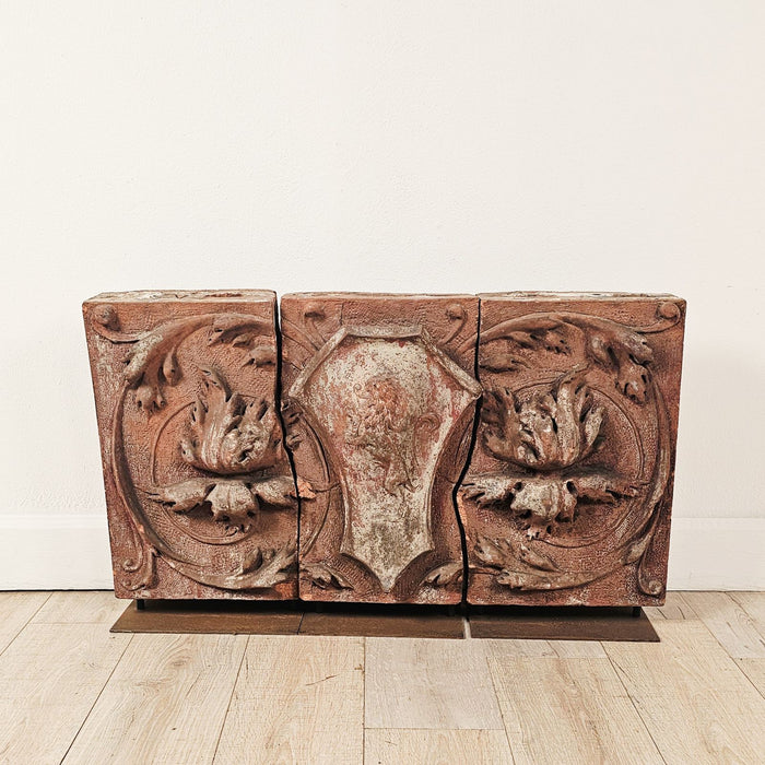 Set of Three Terracotta Tiles, U.S.A. circa 1920