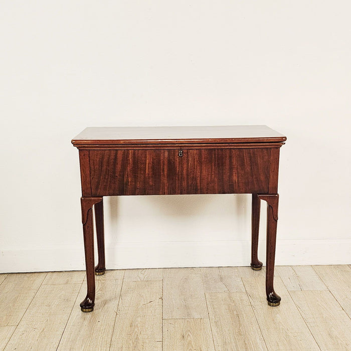 Rare Early English Mahogany Folding Table / Desk, circa 1775