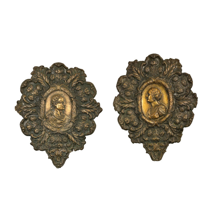 Pair of Neoclassical Plaques, Italy circa 1820