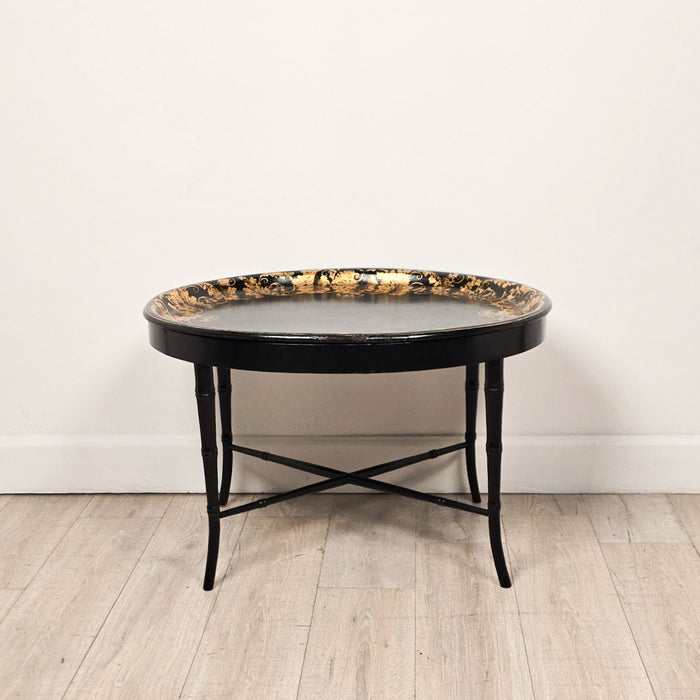 English Lacquered & Gilt Papier-mâché Tray, circa 1870