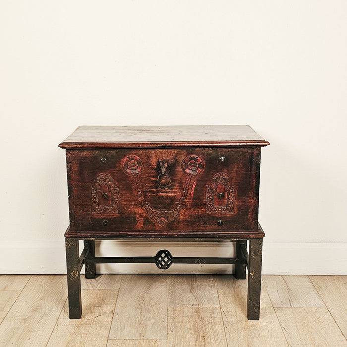 Southeast Asian Teak Merchant's Trunk, 19th century or earlier