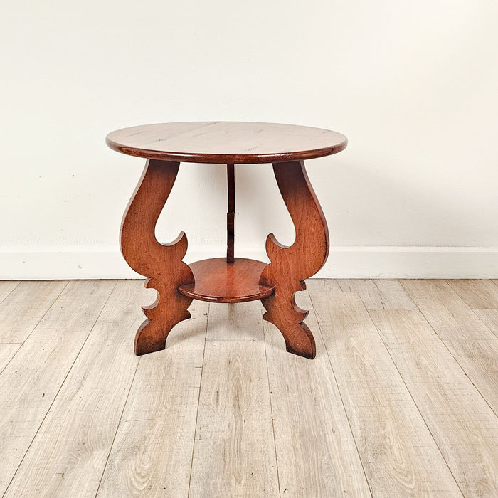 Bespoke Cherry Vintage Round Table in Italian Style