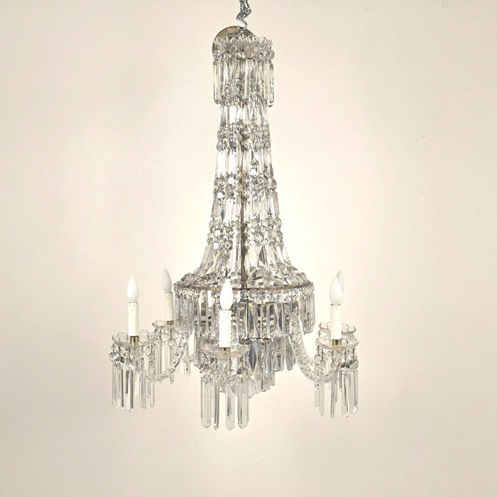 Crystal Chandelier, Northern Europe, circa 1900