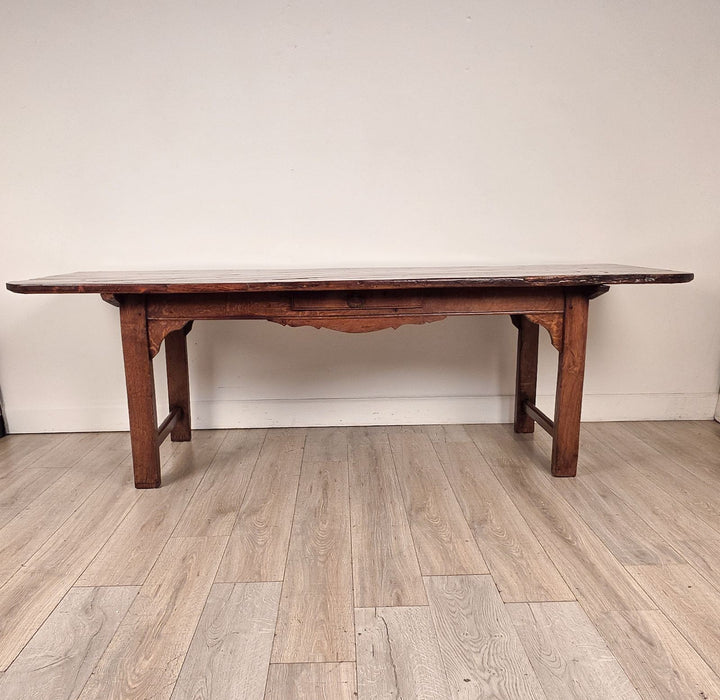 French Antique Farmhouse Table, 19th century