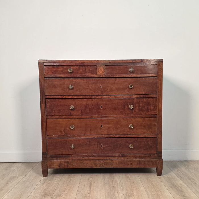 English or American Tall Chest of Drawers