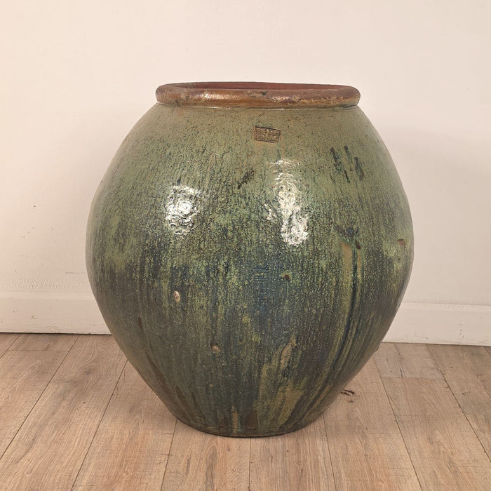 Massive Celadon Glazed Chinese Pot