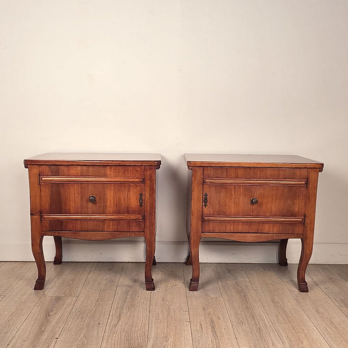 Pair of Italian Cherry Nightstands