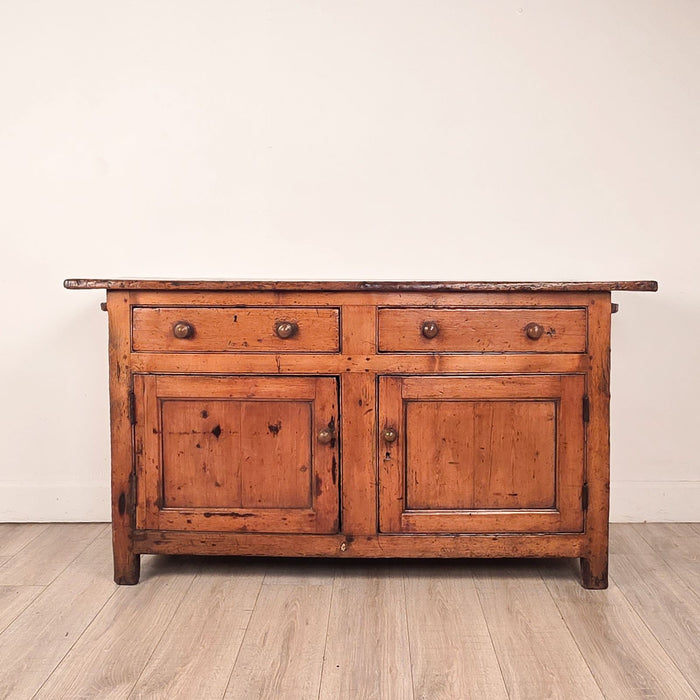 19th Century English Rustic Pine Sideboard/Cabinet