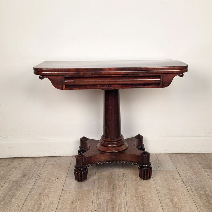 Late Regency Period Pedestal Game Table, England circa 1825