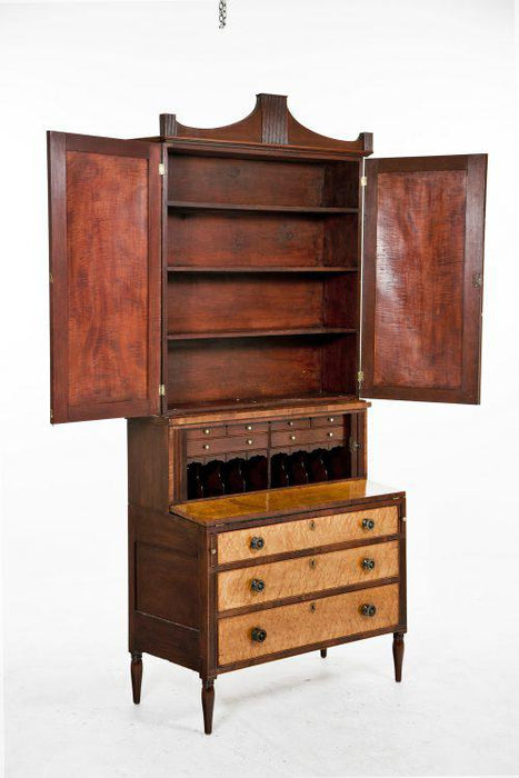 Circa Early 19th Century American Federal Secretary – Bookcase Was $8950