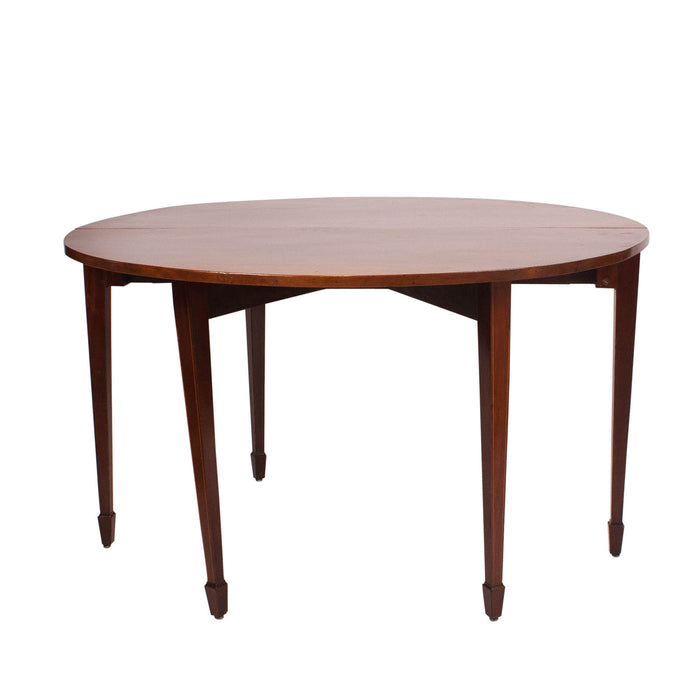 Circa 1780 Georgian English Mahogany Demilune Table