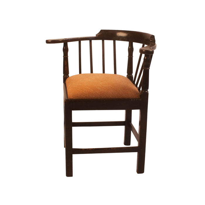 Circa 1790 George III Oak Corner Chair