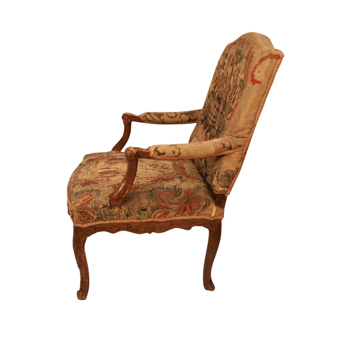 Regence Large Provincial Armchair, France circa 1720