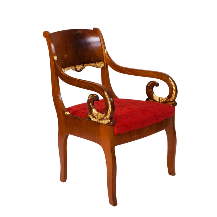 Pair of Baltic Mahogany Armchairs, circa 1900