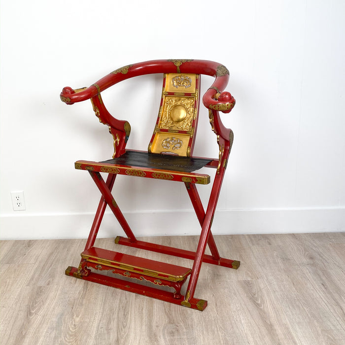 Circa 1840 Horse Shoe Chair, Japan. Was $3,750