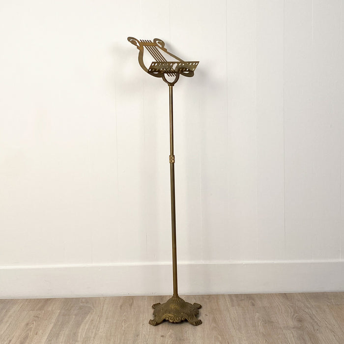 Circa Late 19th Century Victorian Brass Music Stand, England