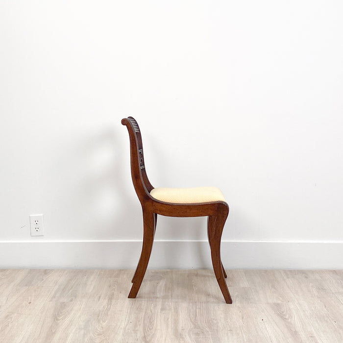 Circa 1820 Regency Period Mahogany Chairs, England, Set of 4