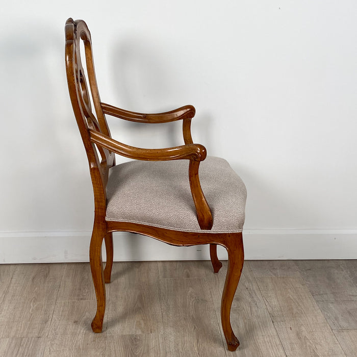 Circa 1900 Pear Wood Italian Armchairs