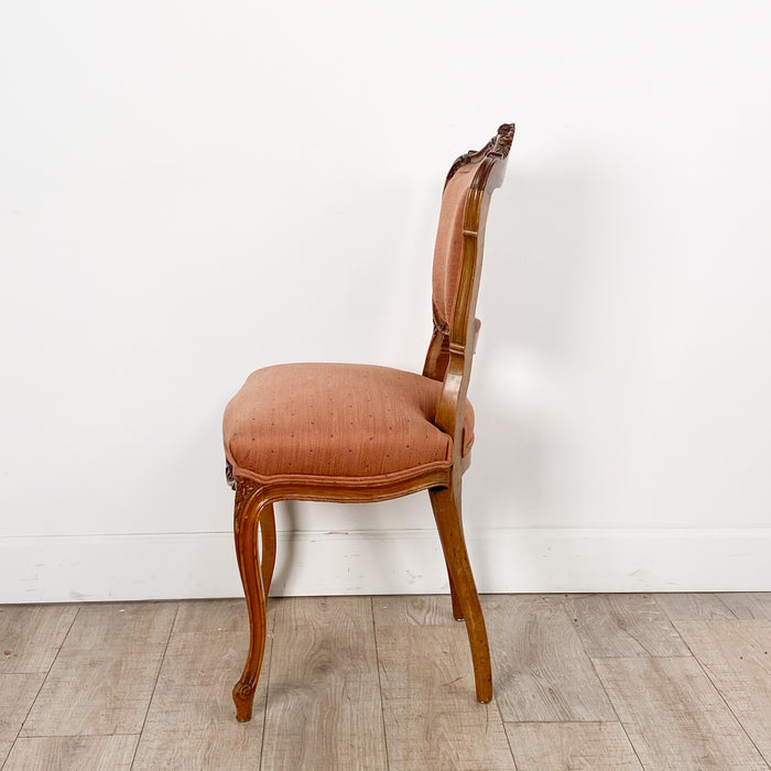 Set of Six Victorian Side Chairs Made of Walnut in the French Taste
