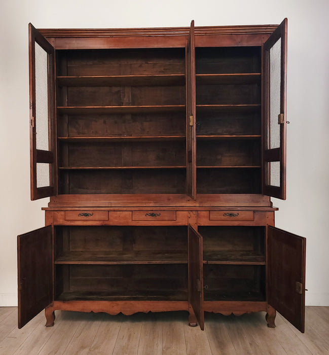 Rare Louis Philippe Cherry Large Two-Part Cabinet, France circa 1840