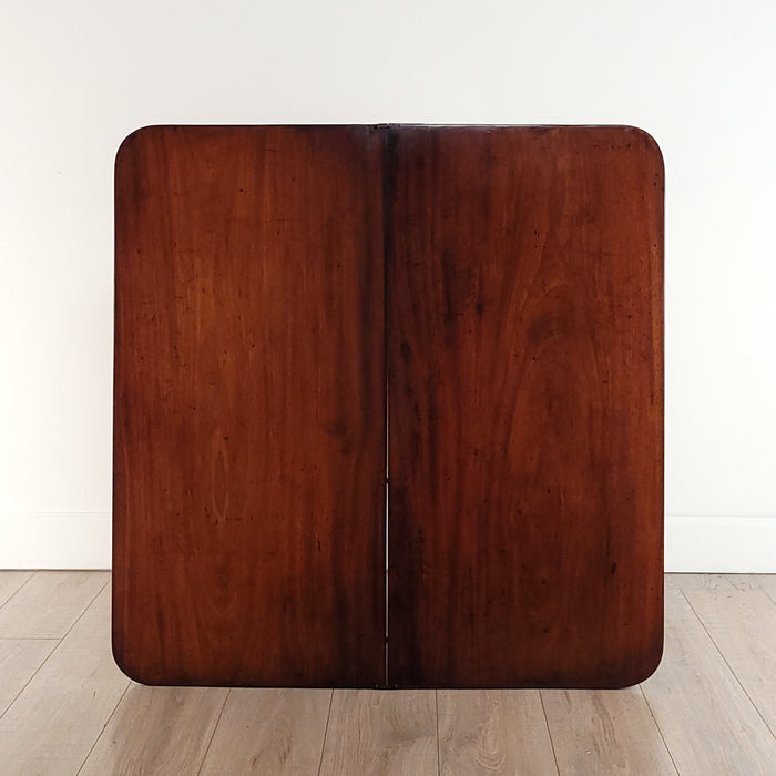 Late English Regency Period Mahogany Tea Table, circa 1820