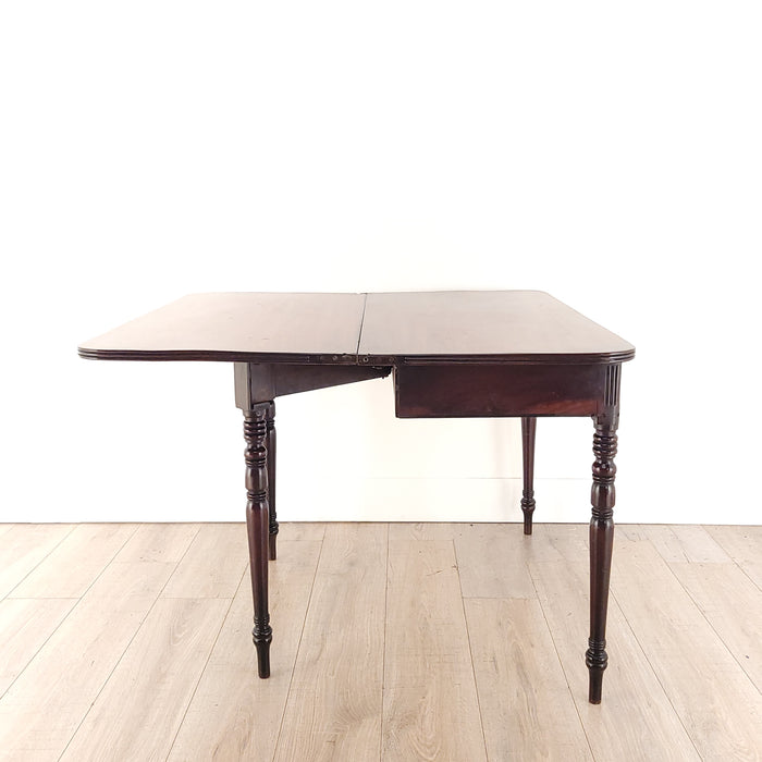 Late English Regency Period Mahogany Tea Table, circa 1820