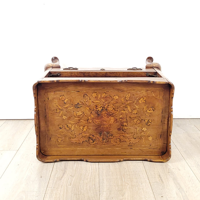 Inlaid Side Table with One Drawer, France circa 1790