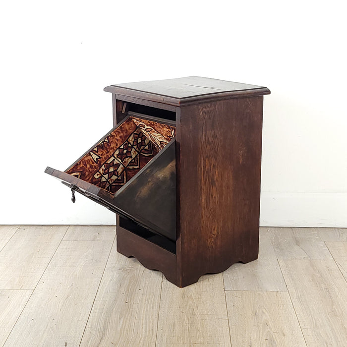 Oak One-Door Cabinet, England circa 1880