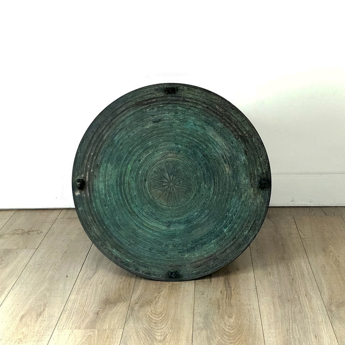 Southeast Asian Patinated Bronze Rain Drum #2, 19th century or earlier