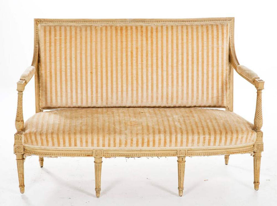 18th Century Louis XVI Painted Settee