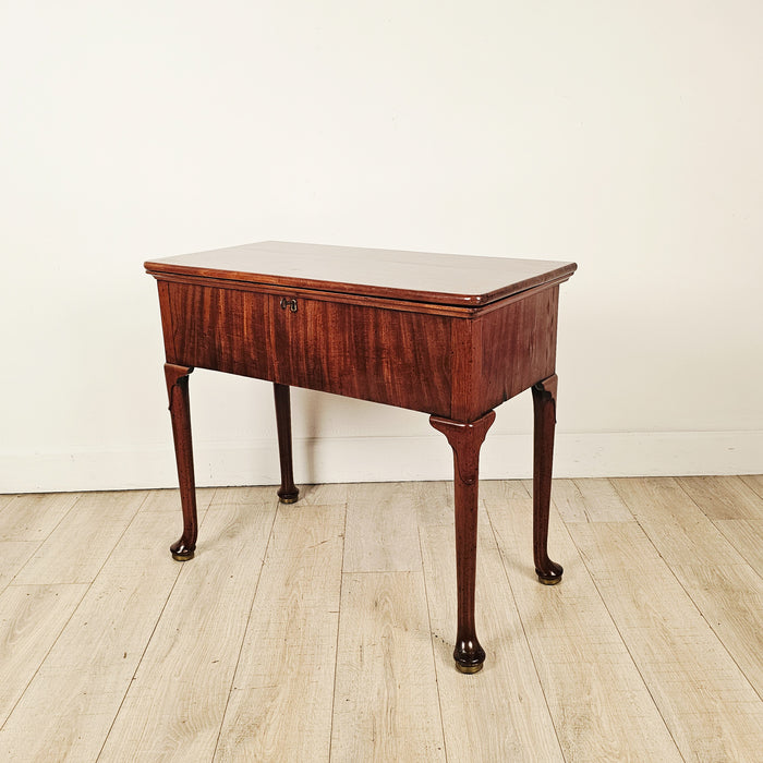 Rare Early English Mahogany Folding Table / Desk, circa 1775