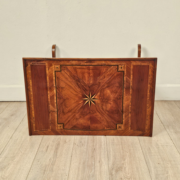 Italian 18th Century Parquetry Inlaid Campaign Desk