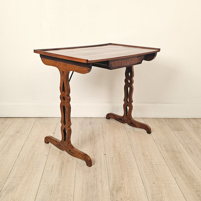 Italian 18th Century Parquetry Inlaid Campaign Desk