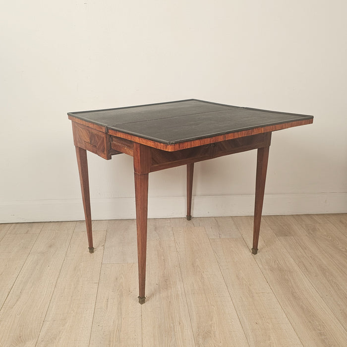 18th Century Swedish Parquetry Inlaid Game Table / Desk, Neoclassical, Louis XVI Design