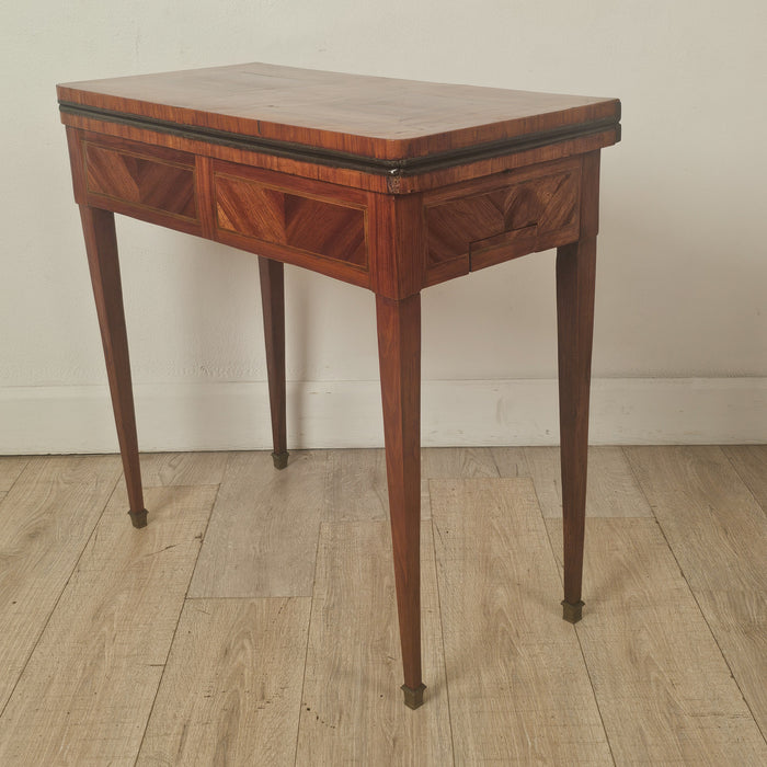 18th Century Swedish Parquetry Inlaid Game Table / Desk, Neoclassical, Louis XVI Design