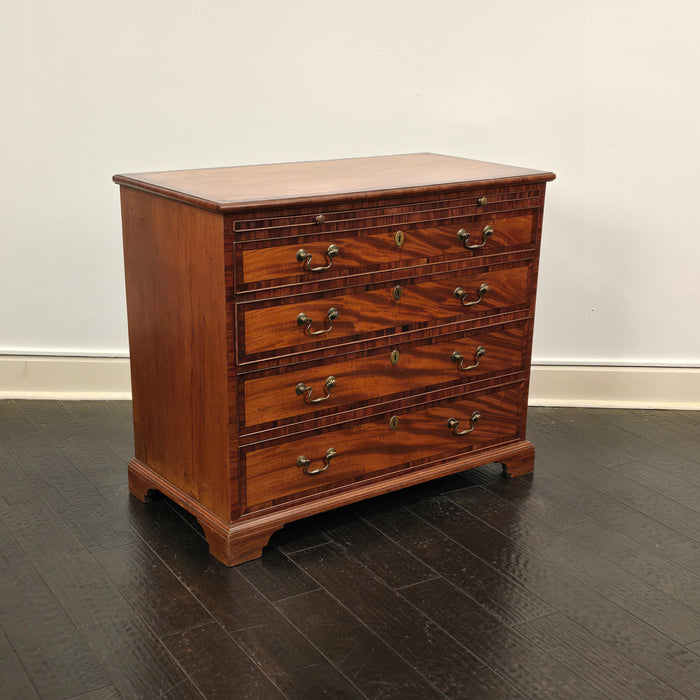 George III Period Mahogany Chest of Drawers, England circa 1790