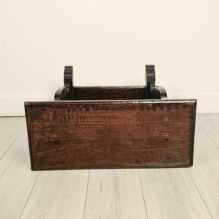 Rustic Baroque Italian Walnut Side Table, 18th century