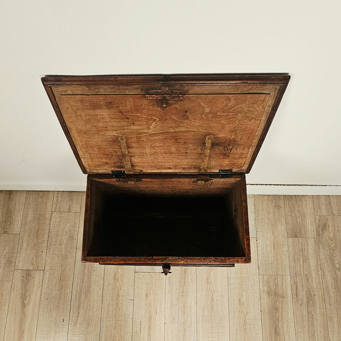 Southeast Asian Teak Merchant's Trunk, 19th century or earlier