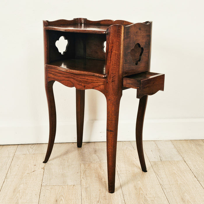 Louis XV Chestnut Table with Drawer, France, 18th century