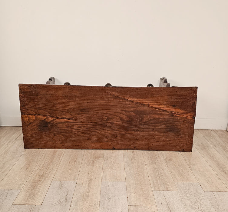 Chestnut Trestle/Library Table, Italy or Spain circa 1720