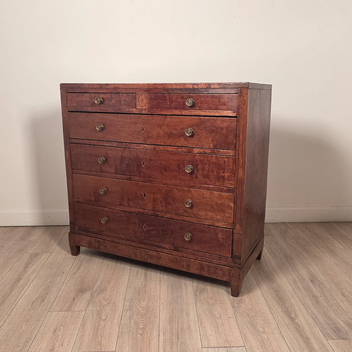 English or American Tall Chest of Drawers