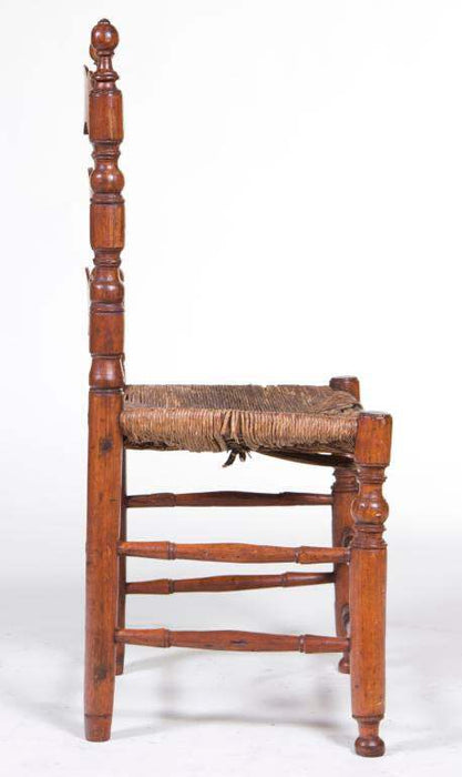 Spanish Rustic Turned Side Chair